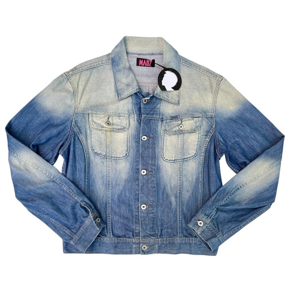 Diesel Upcycled Homer Simpson Denim Jacket Size L Iconic Geek Pop Culture - Picture 4 of 16